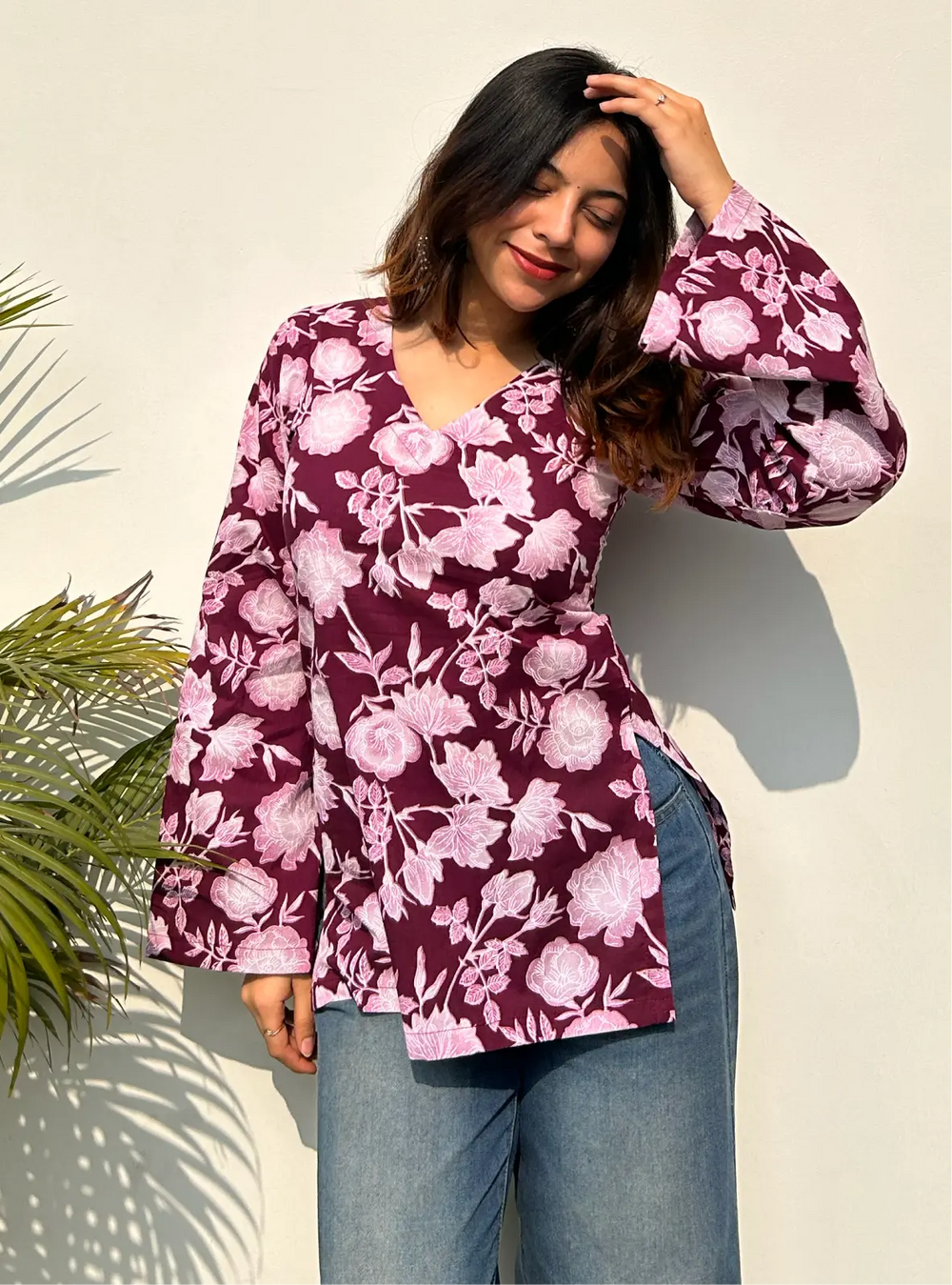 Trendy Bell Sleevs kurti