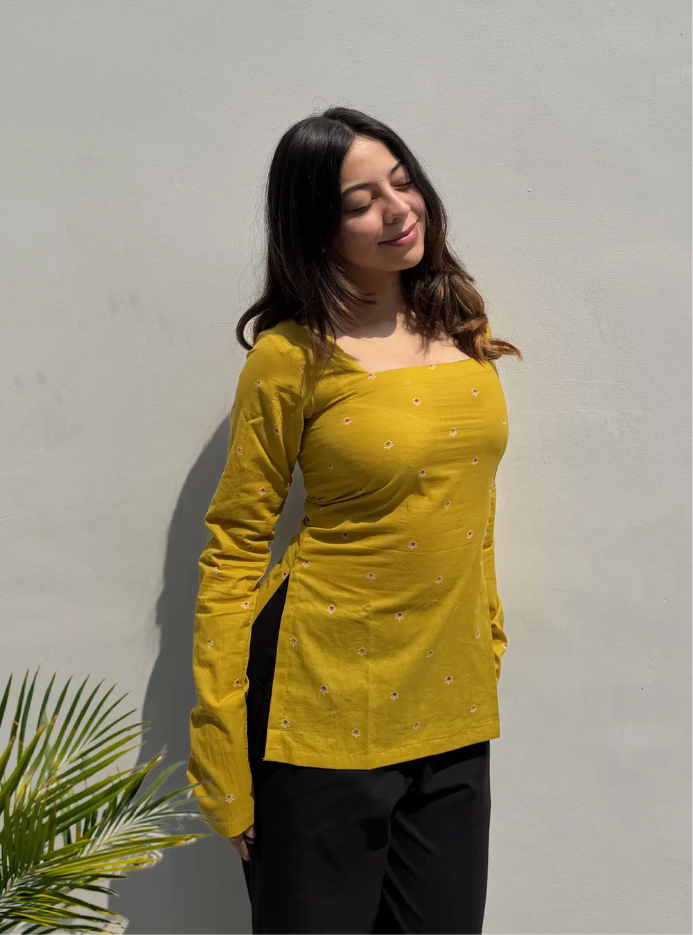 Trending Square Neck Corset Back Kurti