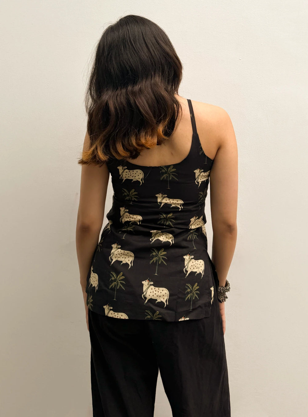 Beutiful Animal Printed Sleevless Kurti