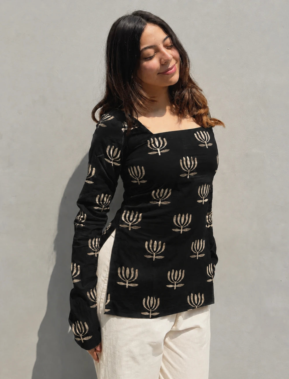 Bestselling Corset Back Square Neck Kurti