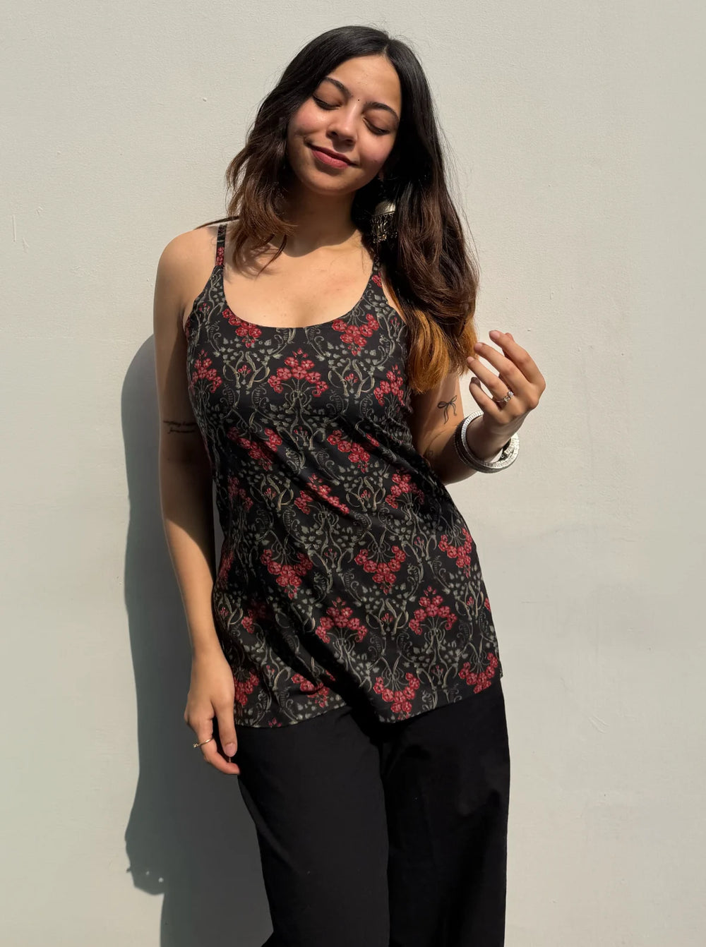 Classy Printed Sleevless Kurti