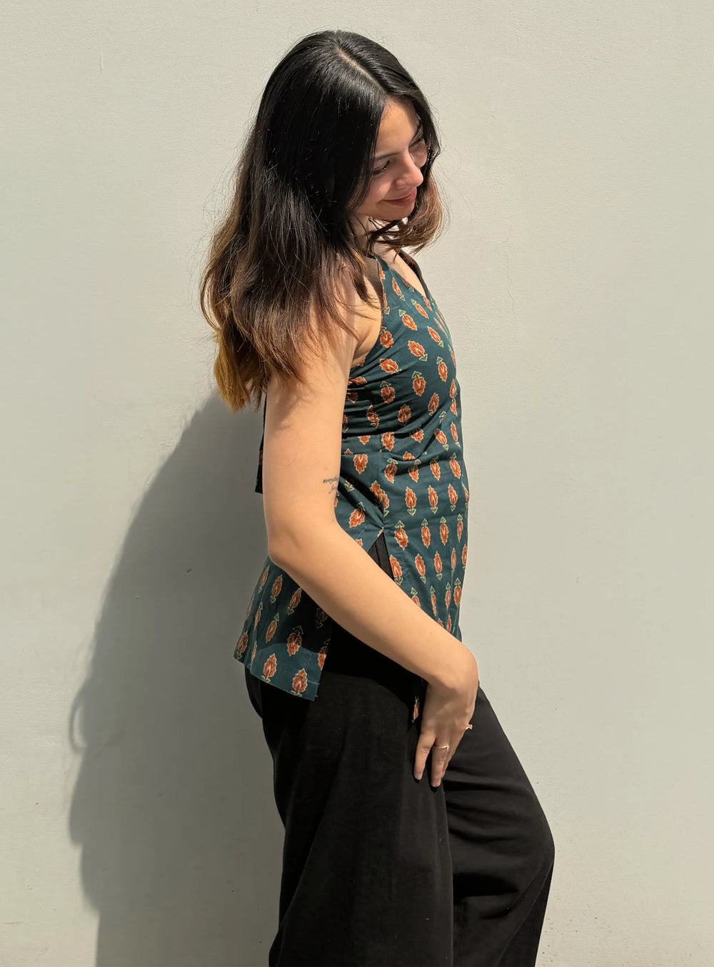 Classy  Halter Neck Sleevless Kurti