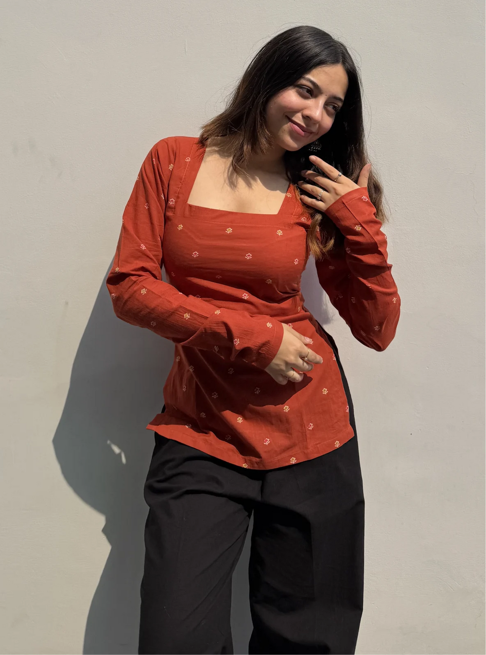 Bestselling Square Neck Corset Back Kurti