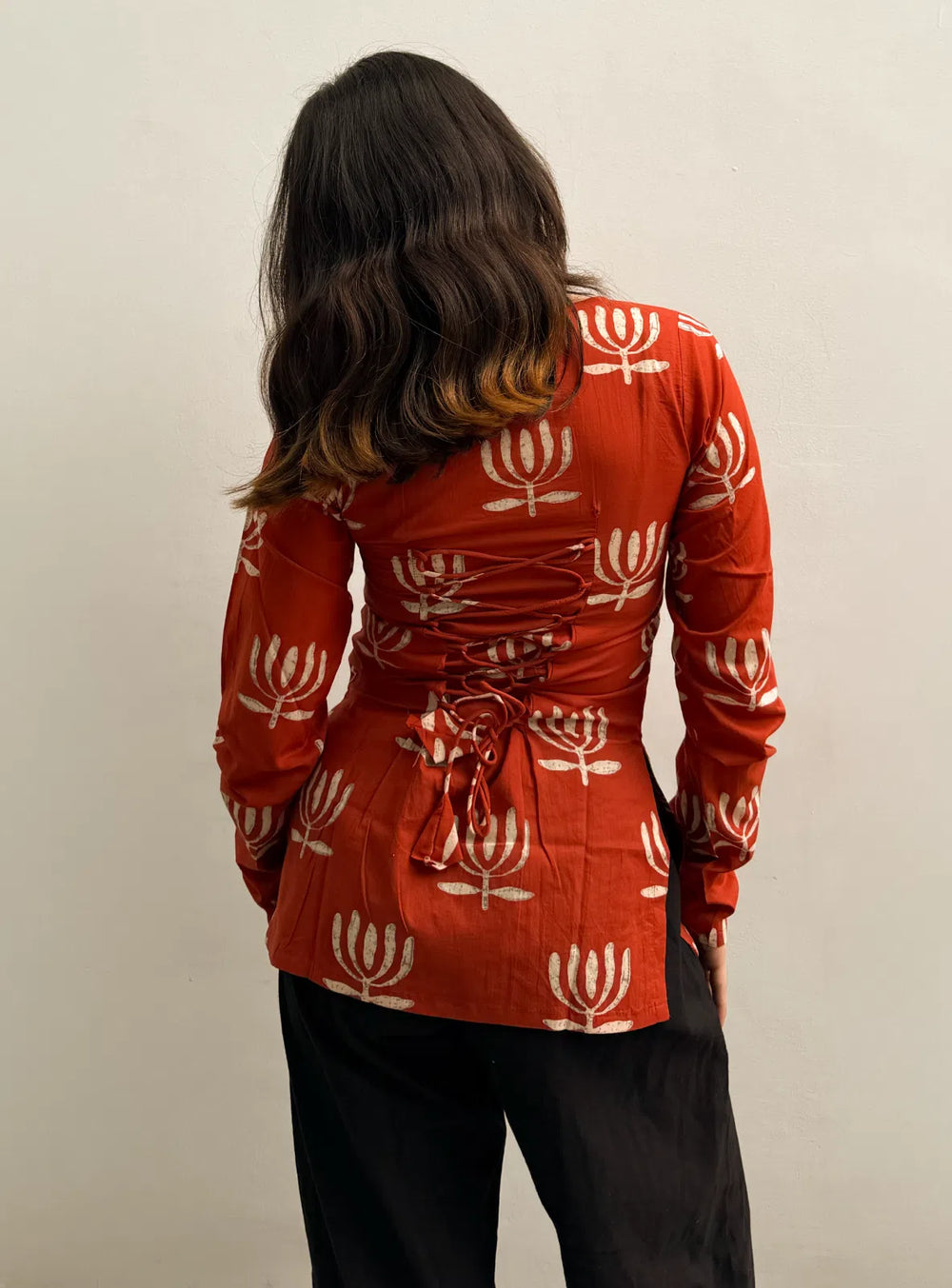 Beutiful Corset Back Full Sleevs kurti
