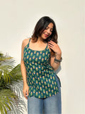 Bestselling Peacock Green Sleevless Kurti